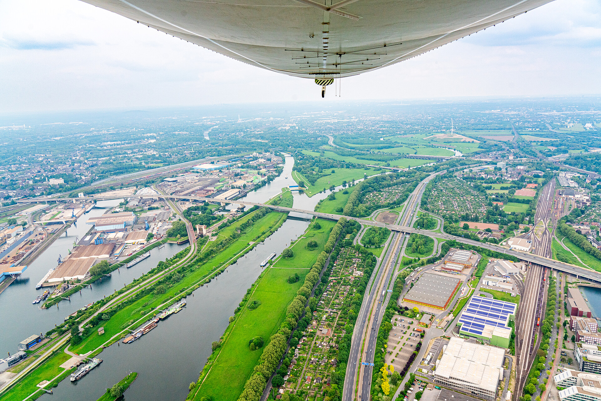 Die Ruhr aus dem Zeppelin 