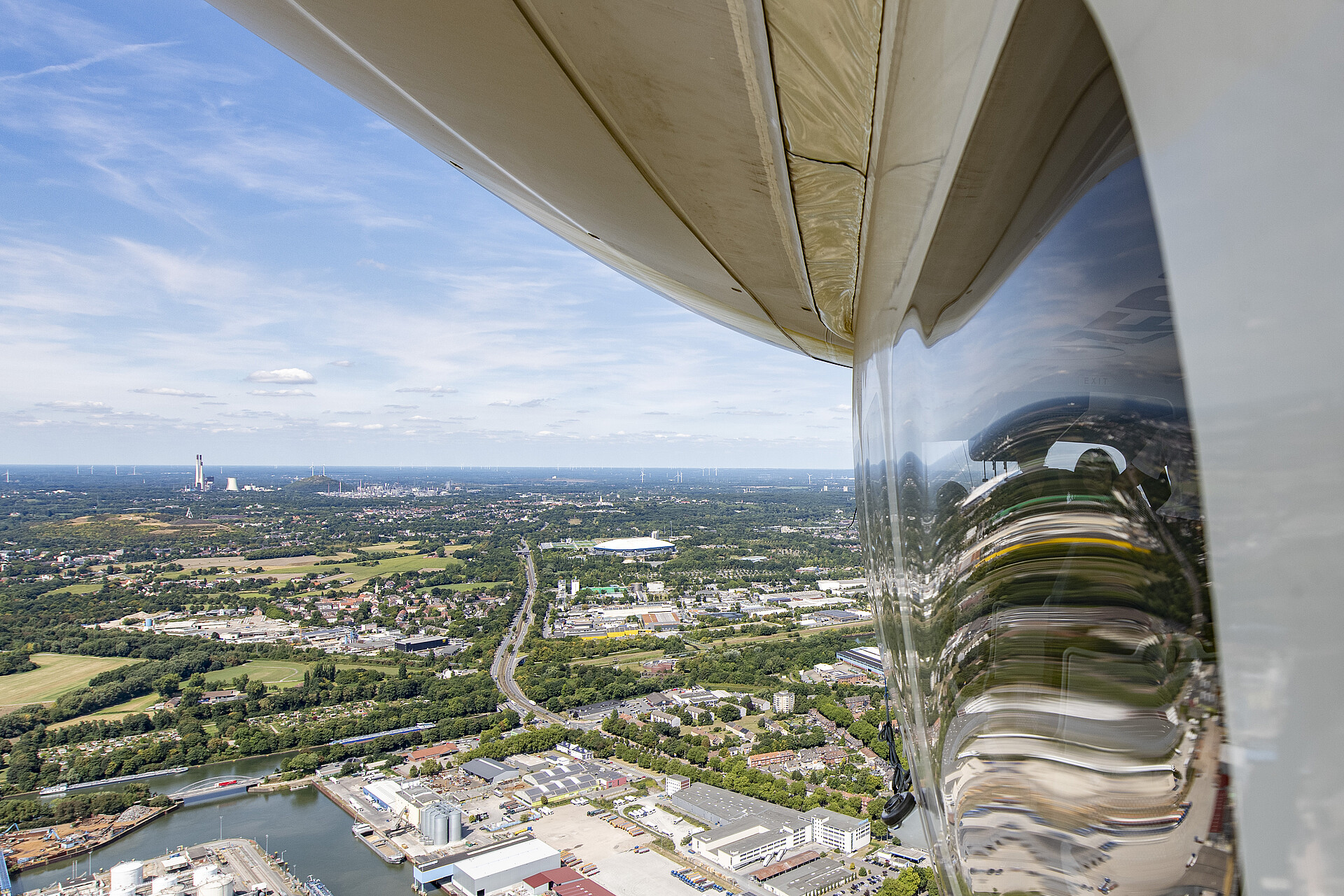 Blick auf Gelsenkirchen und die Veltins Arena