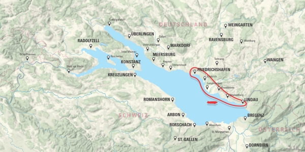 Landkarte Route "Lindau"