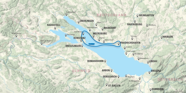 Landkarte Route "Mainau"