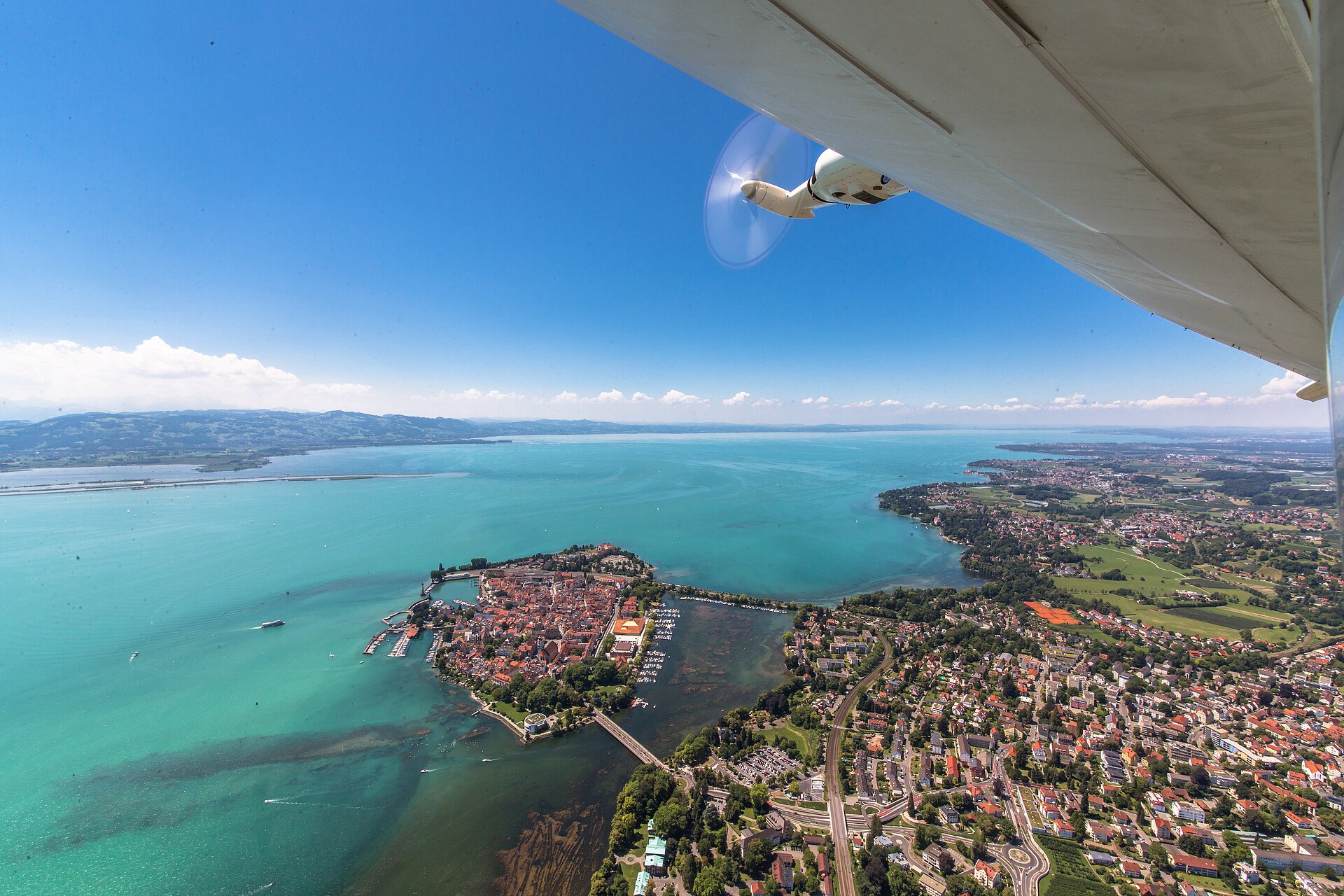 Zeppelin über Lindau