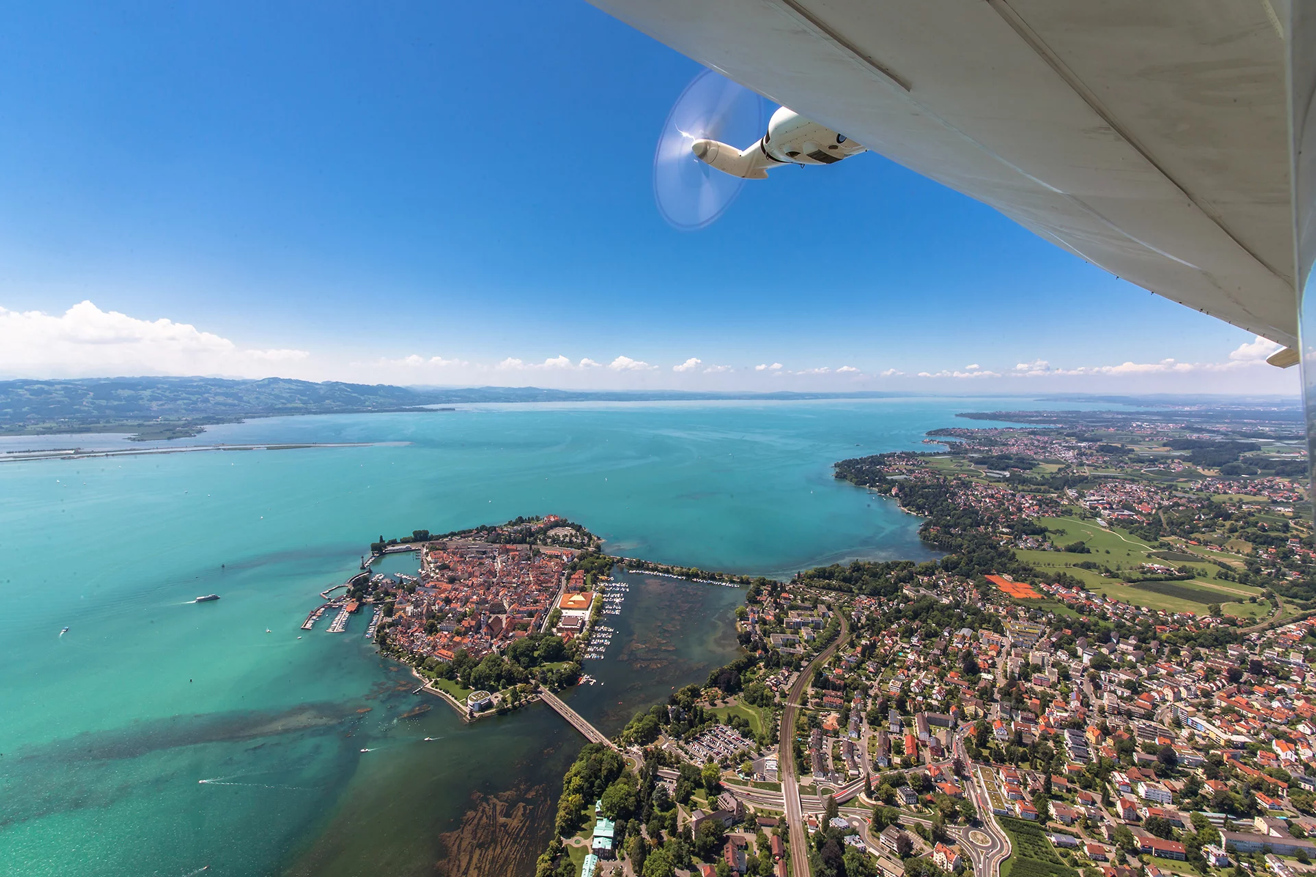 Zeppelin über Lindau